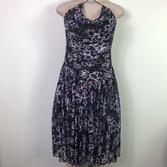 Diane von Furstenberg purple and black sundress - Picture 4 of 15